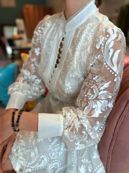 White Lace Dress - Sample