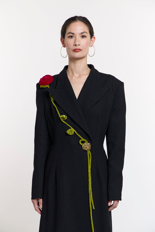 Unique Piece - Midnight Bloom Coat
